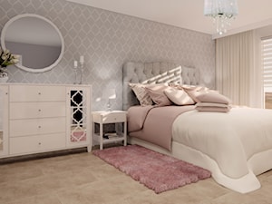 Sypialnia w stylu glamour - zdjęcie od Projektowanie Wnetrz Online