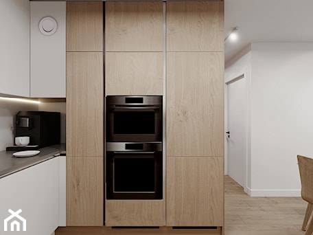 Aranżacje wnętrz - Kuchnia: Mieszkanie 47m2 w minimalistycznym stylu - Kuchnia, styl nowoczesny - Projektowanie Wnetrz Online. Przeglądaj, dodawaj i zapisuj najlepsze zdjęcia, pomysły i inspiracje designerskie. W bazie mamy już prawie milion fotografii!