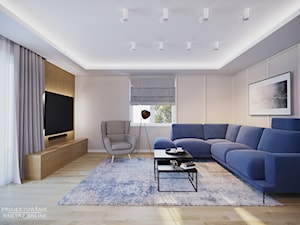 Duży salon projekt - zdjęcie od Projektowanie Wnetrz Online