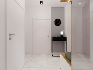 Projekt mieszkania - szarość we wnętrzach - zdjęcie od Projektowanie Wnetrz Online