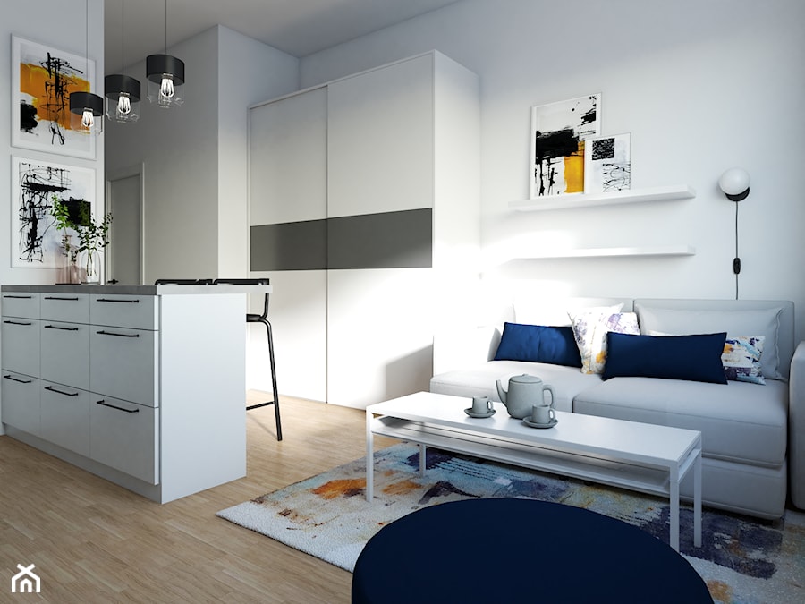 Funkcjonalne nowoczesne mieszkanie - zdjęcie od Projektowanie Wnetrz Online