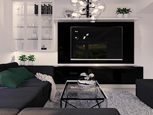 Aranżacja nowoczesnego salonu - zdjęcie od Projektowanie Wnetrz Online
