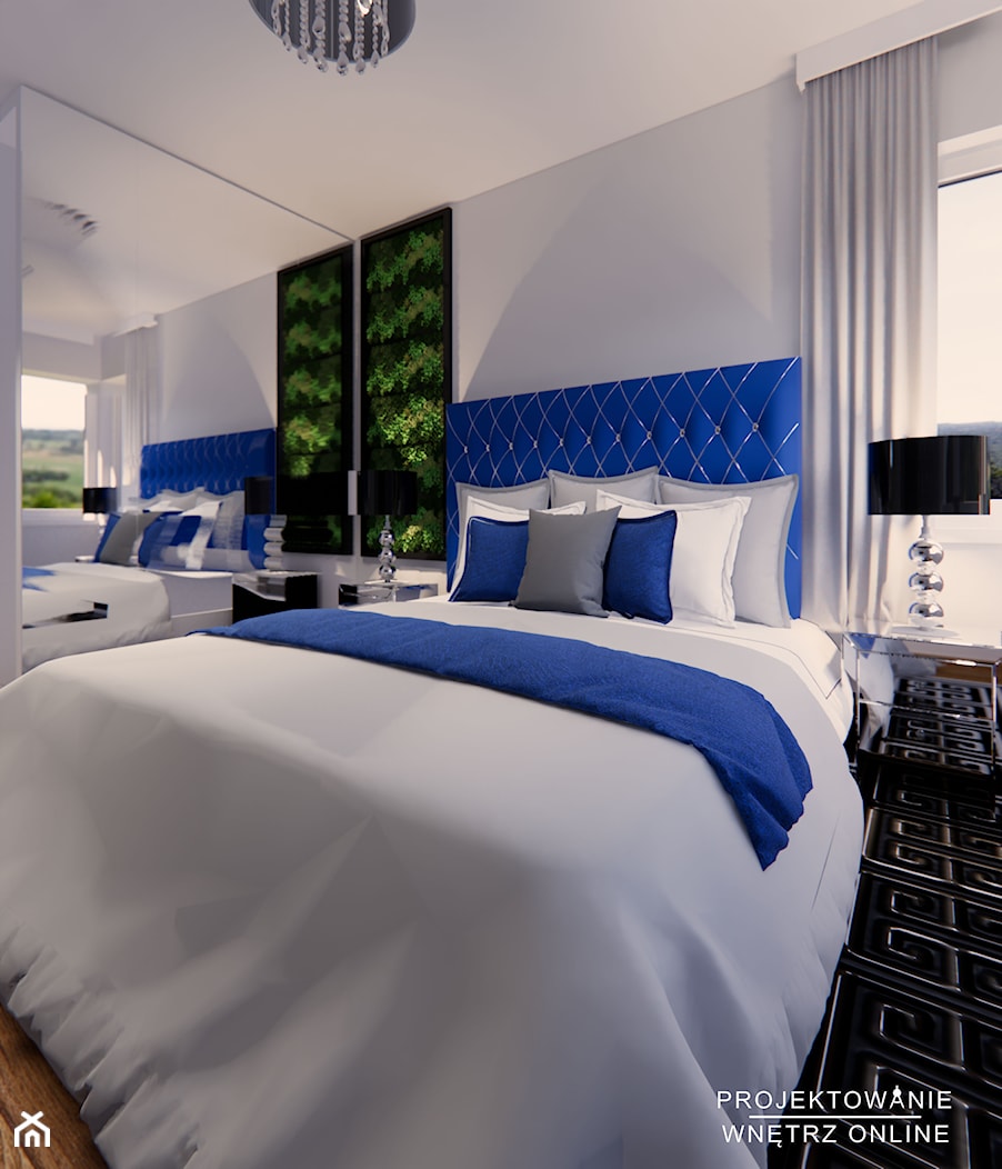 Aranżacja sypialni styl nowoczesny - zdjęcie od Projektowanie Wnetrz Online - Homebook