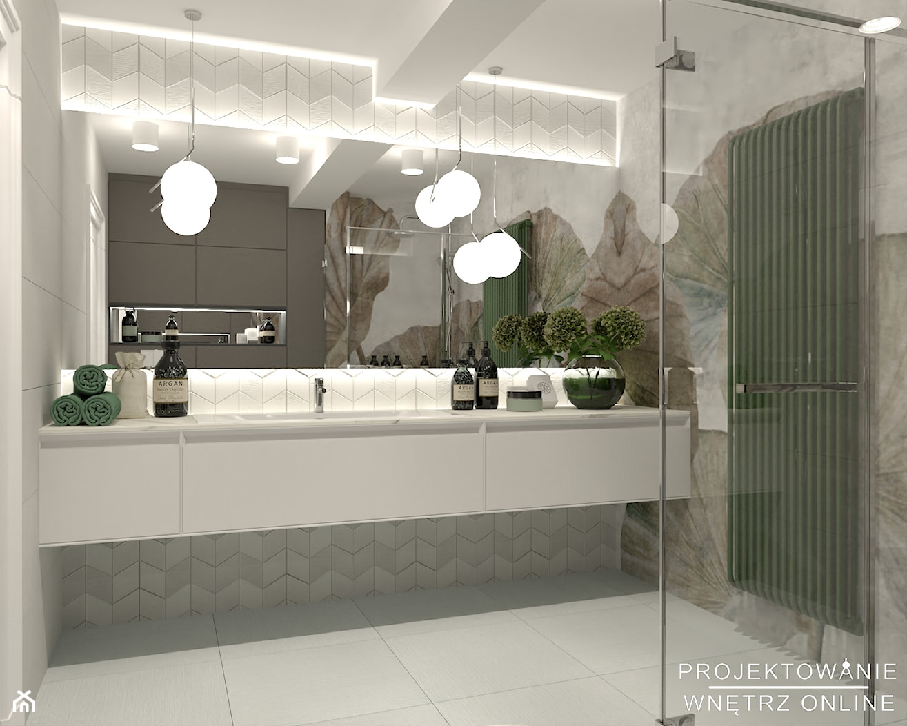Aranżacja łazienki w stylu nowoczesnym - zdjęcie od Projektowanie Wnetrz Online - Homebook