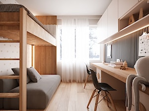 Nowoczesne mieszkanie ze sztukaterią - Pokój dziecka, styl nowoczesny - zdjęcie od Projektowanie Wnetrz Online