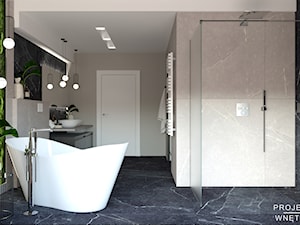 Nowoczesna ekskluzywna łazienka - zdjęcie od Projektowanie Wnetrz Online
