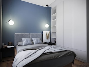 Projekt domu 115 m2 - Sypialnia, styl nowoczesny - zdjęcie od Projektowanie Wnetrz Online