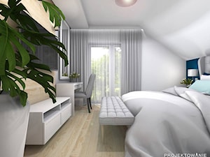 Sypialnia w nowoczesnym stylu - zdjęcie od Projektowanie Wnetrz Online