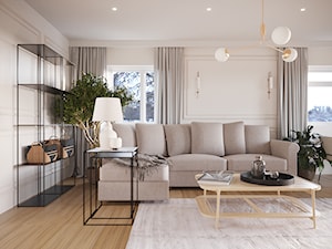 Dom w stylu klasyznym w nowoczesnym wydaniu - Salon, styl glamour - zdjęcie od Projektowanie Wnetrz Online