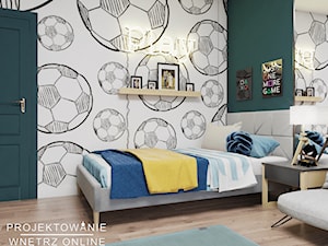 Aranżacja pokoju dla fana piłki nożnej - Pokój dziecka, styl nowoczesny - zdjęcie od Projektowanie Wnetrz Online