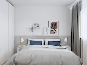 Projekt mieszkania 3 pokojowego - Sypialnia, styl nowoczesny - zdjęcie od Projektowanie Wnetrz Online