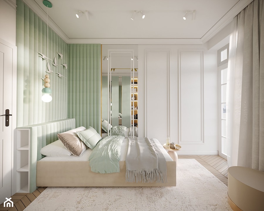 Aranżacja wnętrza domu w stylu glamour - Sypialnia, styl glamour - zdjęcie od Projektowanie Wnetrz Online