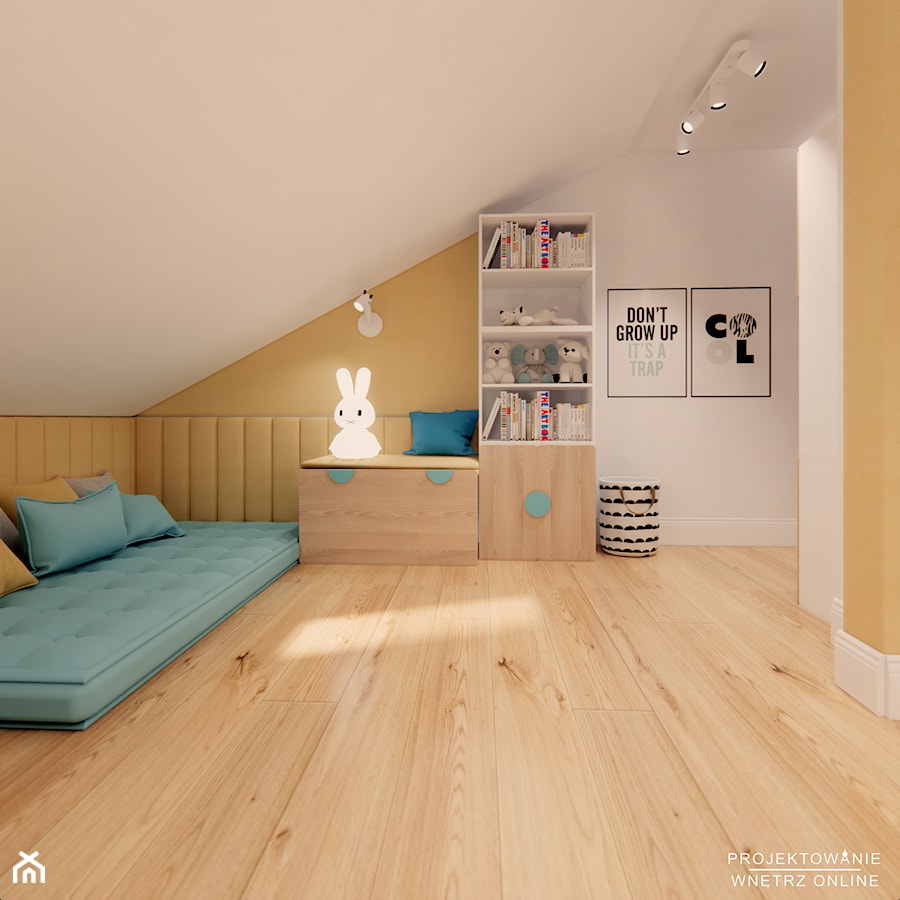 Pokój dziecka na poddaszu - zdjęcie od Projektowanie Wnetrz Online