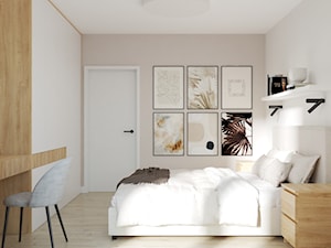 Projekt mieszkania z zieloną sofą - Sypialnia, styl nowoczesny - zdjęcie od Projektowanie Wnetrz Online