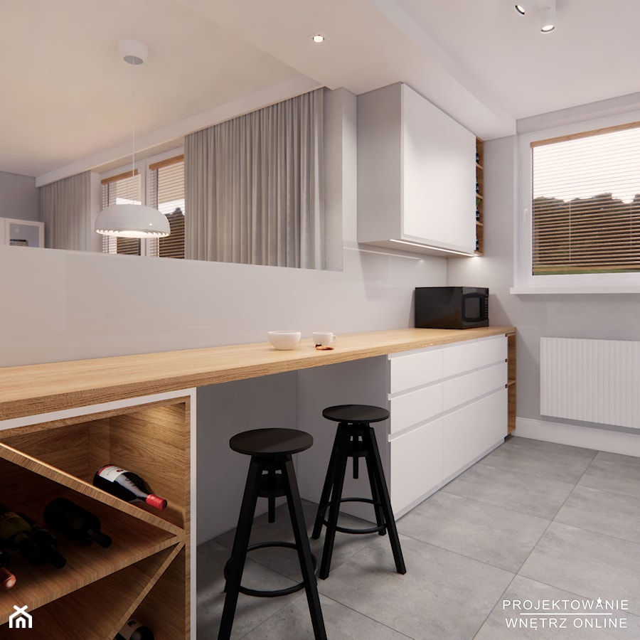 Projekt kuchni i salonu IKEA - zdjęcie od Projektowanie Wnetrz Online