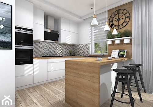 Projekt kuchni w stylu skandynawskim - zdjęcie od Projektowanie Wnetrz Online