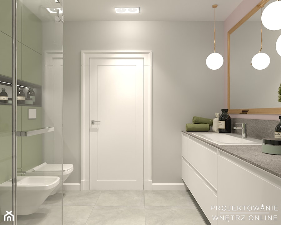 Aranżacja łazienki w stylu nowoczesnym - zdjęcie od Projektowanie Wnetrz Online