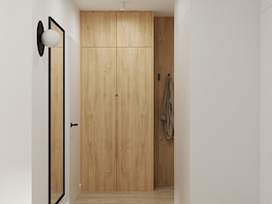 Projekt mieszkania z zieloną sofą - Hol / przedpokój, styl nowoczesny - zdjęcie od Projektowanie Wnetrz Online