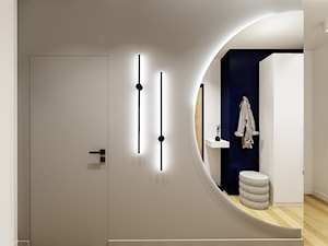 Mieszkanie w nowoczesnym wydaniu z czarnymi akcentami - Hol / przedpokój, styl nowoczesny - zdjęcie od Projektowanie Wnetrz Online