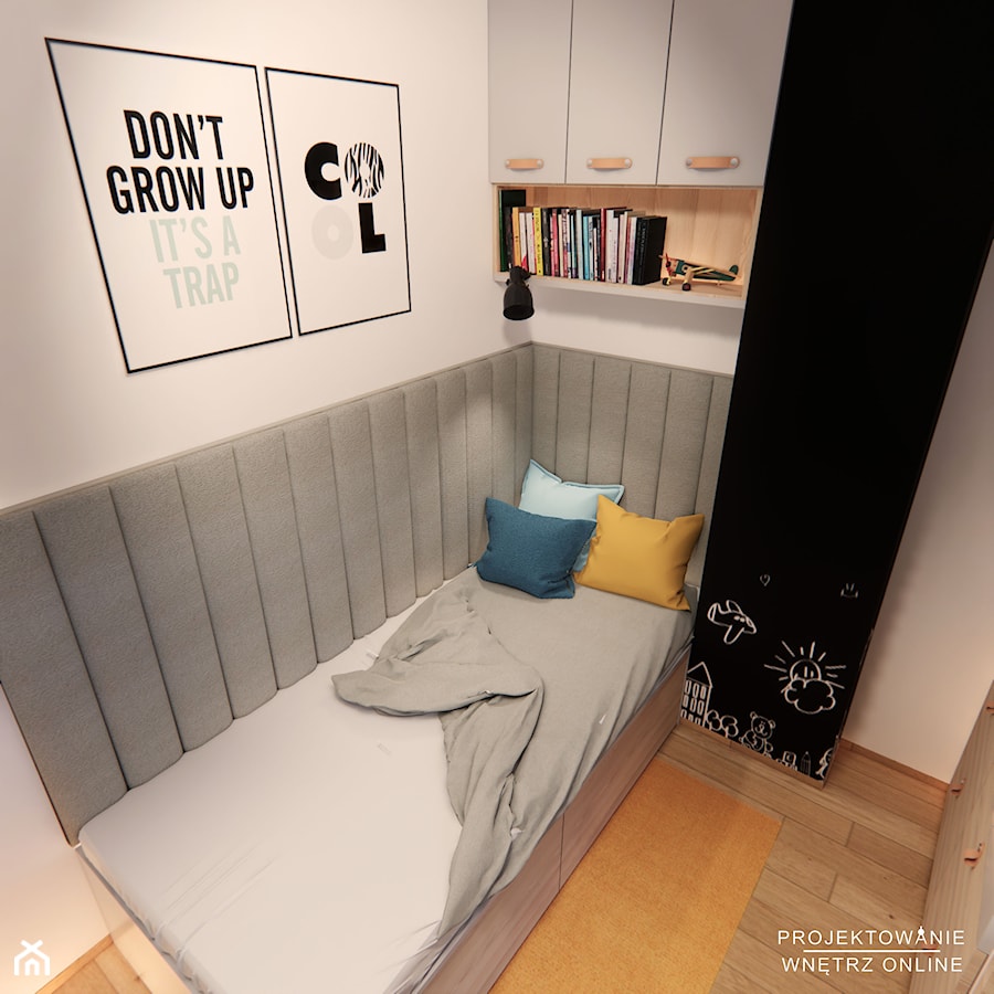 Pokój dziecięcy IKEA turkusowy - zdjęcie od Projektowanie Wnetrz Online