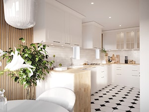 Dom w stylu klasyznym w nowoczesnym wydaniu - Kuchnia, styl rustykalny - zdjęcie od Projektowanie Wnetrz Online
