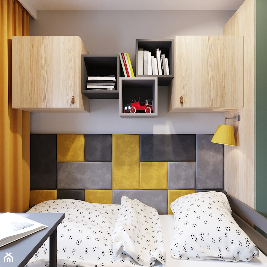 Kolorowy pokój dla dziecka - Pokój dziecka, styl nowoczesny - zdjęcie od Projektowanie Wnetrz Online