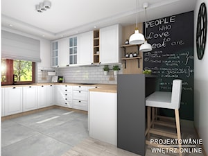 Projekt kuchni - Kuchnia, styl nowoczesny - zdjęcie od Projektowanie Wnetrz Online