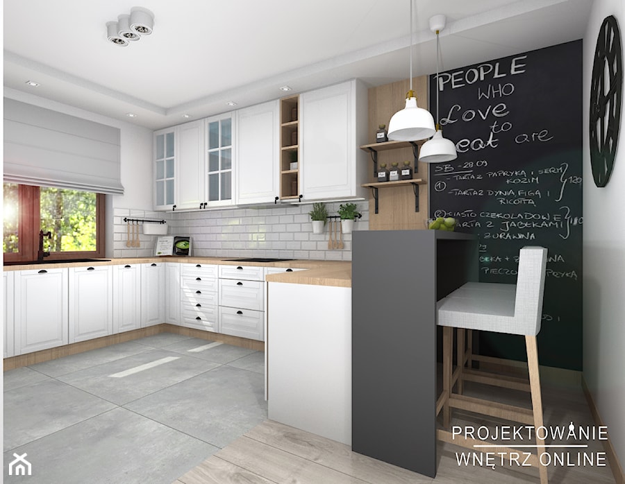 Projekt kuchni - Kuchnia, styl nowoczesny - zdjęcie od Projektowanie Wnetrz Online