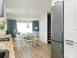 Salon z kuchnią - Kuchnia - zdjęcie od Projektowanie Wnetrz Online