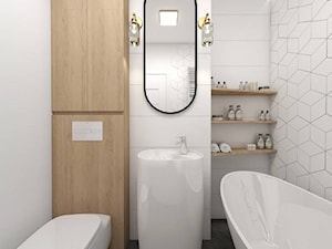 Projekt łazienki z wanną - zdjęcie od Projektowanie Wnetrz Online