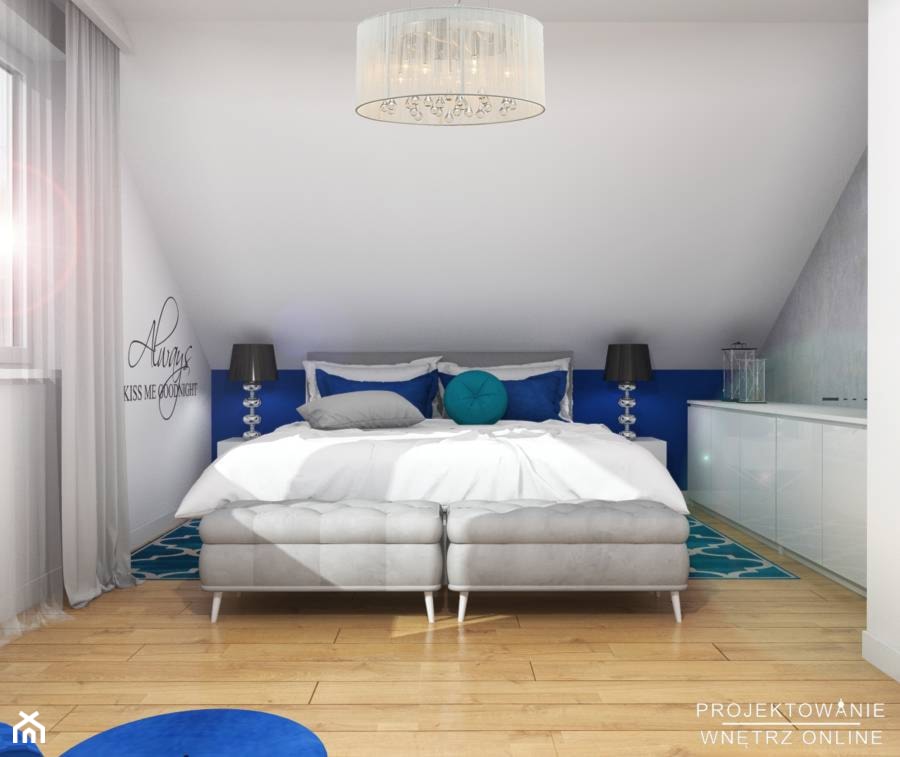 Sypialnia na poddaszu - zdjęcie od Projektowanie Wnetrz Online