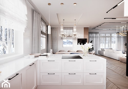 Aranżacja wnętrza domu w stylu glamour - Kuchnia, styl glamour - zdjęcie od Projektowanie Wnetrz Online