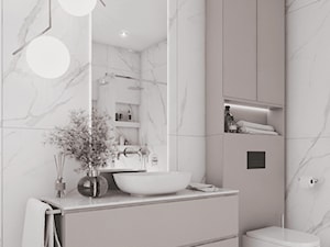Aranżacja wnętrza domu w stylu glamour - Łazienka, styl nowoczesny - zdjęcie od Projektowanie Wnetrz Online