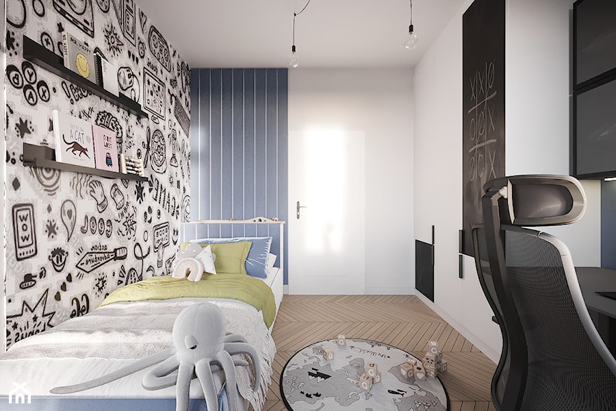Aranżacja wnętrza domu w stylu glamour - Pokój dziecka, styl nowoczesny - zdjęcie od Projektowanie Wnetrz Online