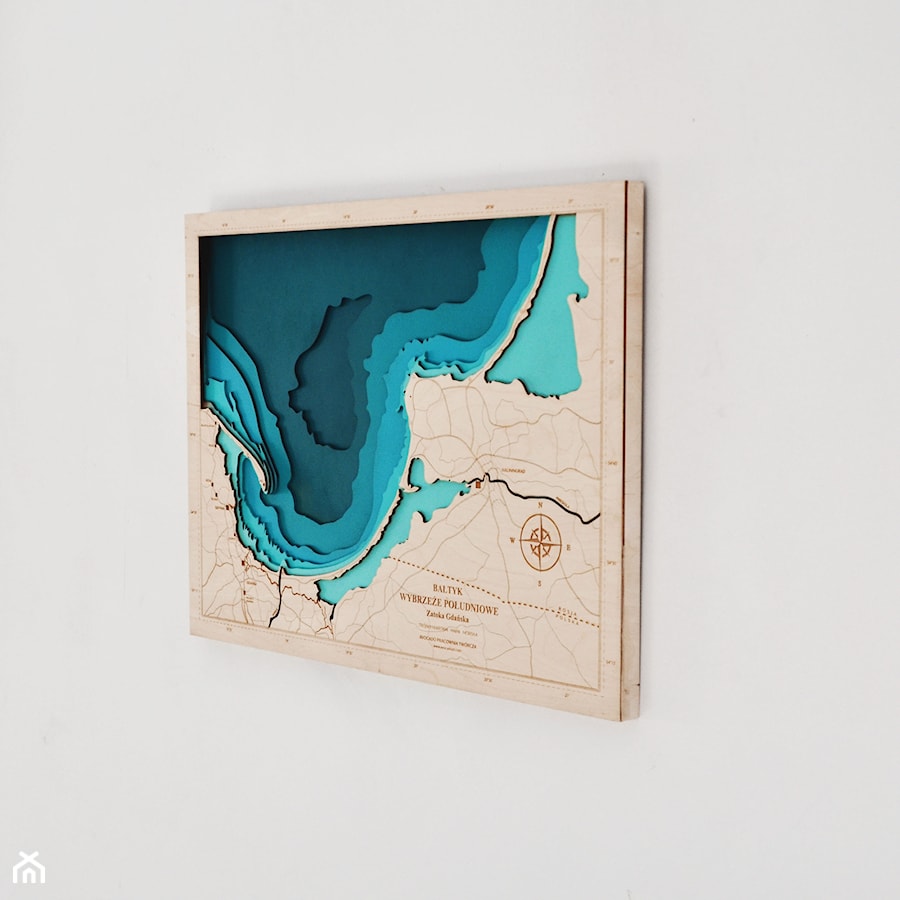 Zatoka - Trójwymiarowa Mapa 3D - zdjęcie od Avocado Pracownia Twórcza