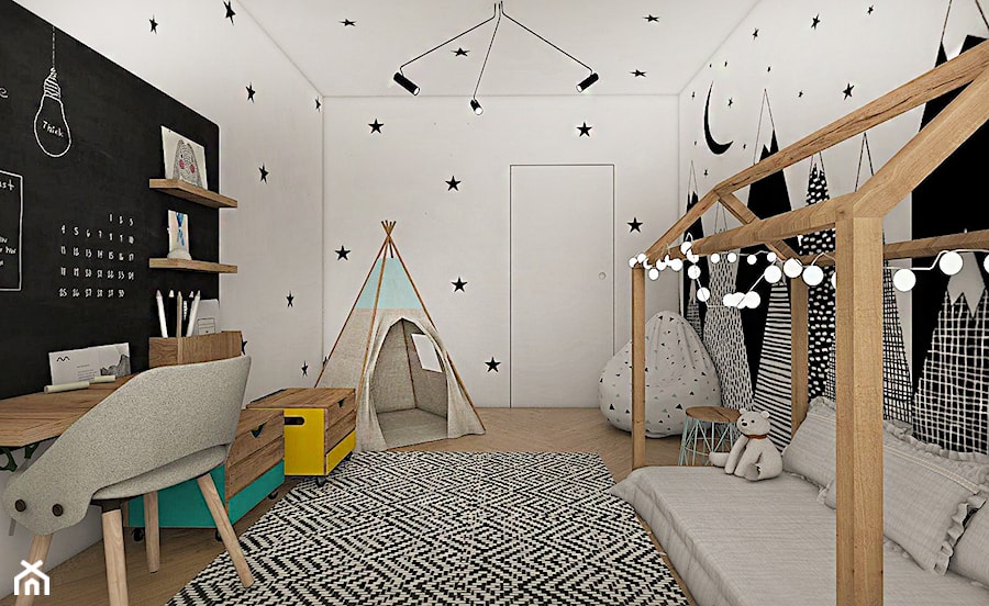 przytulny pokój dziecięcy w stylu skandynaskim - zdjęcie od ma.demianiuk@gmail.com