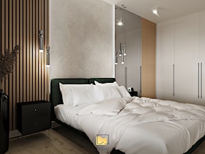 Elegancka sypialnia w stylu soft loft - zdjęcie od Wydział Spraw Wewnętrznych