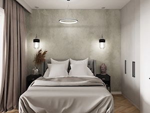 ciepła, spokojna sypialnia modern classic w beżach - zdjęcie od Wydział Spraw Wewnętrznych