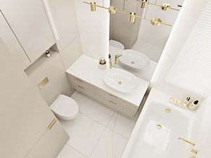 cała beżowa łazienka w stylu modern classic - zdjęcie od Wydział Spraw Wewnętrznych