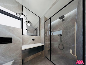 Sypialnia z łazienką - Łazienka, styl nowoczesny - zdjęcie od MWZ Architektura Wnętrz