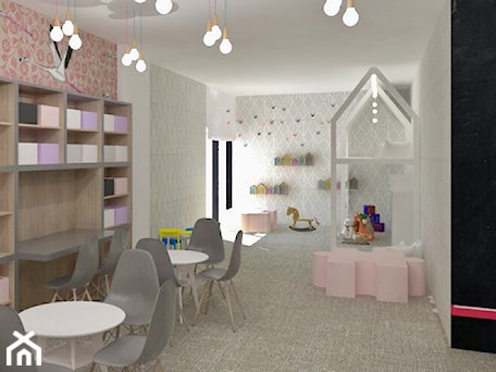 Aranżacje wnętrz - Pokój dziecka: Playroom - Duży biały czarny różowy szary pokój dziecka dla dziecka dla nastolatka dla dziewczynki - MWZ Architektura Wnętrz. Przeglądaj, dodawaj i zapisuj najlepsze zdjęcia, pomysły i inspiracje designerskie. W bazie mamy już prawie milion fotografii!