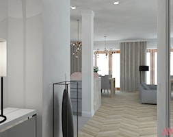 Dom | Lesznowola - Średni biały hol / przedpokój, styl nowoczesny - zdjęcie od MWZ Architektura Wnętrz - Homebook