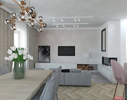 Dom | Lesznowola - Salon, styl nowoczesny - zdjęcie od MWZ Architektura Wnętrz - Homebook