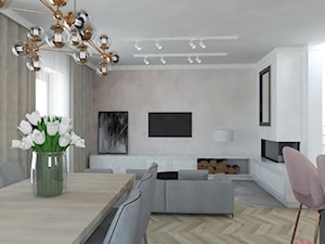 Dom | Lesznowola - Salon, styl nowoczesny - zdjęcie od MWZ Architektura Wnętrz