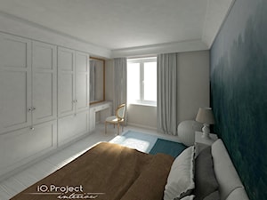 Dom w Nasielsku - Duża szara sypialnia, styl tradycyjny - zdjęcie od iO Project