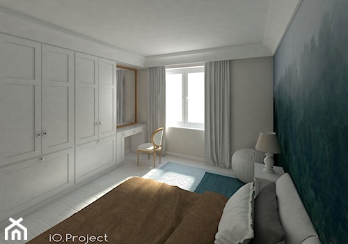 Dom w Nasielsku - Duża szara sypialnia, styl tradycyjny - zdjęcie od iO Project