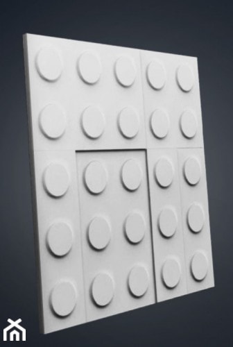Panel ścienny 3D Blokker jak klocki LEGO pokój dziecka - zdjęcie od STARECEGLY.com - Homebook