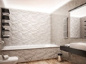 Bańki mydlane - pomysł na aranżację łazienki w hotelu, gościńcu, domu panelami ściennymi 3D dekoracyjnymi BODO