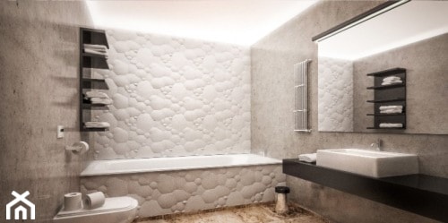 Panel dekoracyjny ścienny 3D BODO łazienka - zdjęcie od STARECEGLY.com
