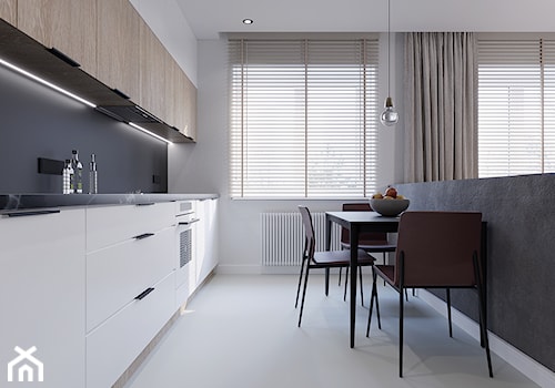Projekt wnętrza mieszkania 143 m2 - Kuchnia, styl nowoczesny - zdjęcie od Marcin Tomaszewski - Studio Projektowe